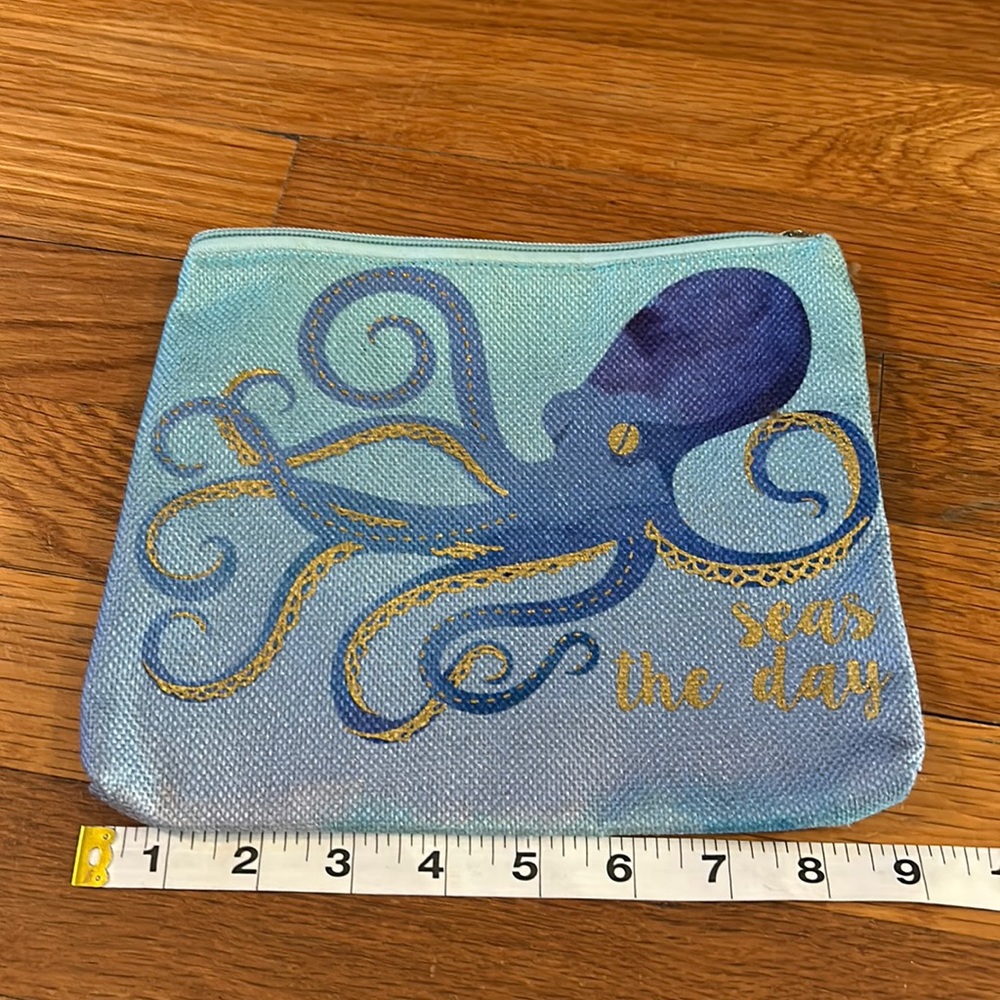 BOGO Karma Blue Octopus Clutch Wristlet
